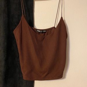 Zara Brown Tank Top